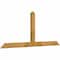 Ekena Millwork Portland Rough Sawn Timber Gable Bracket, Western Red Cedar, 72"W x 30"H x 2"D x 4"F, 10/12 Pitch GBW072X30X0204POR00RWR - alternate 3